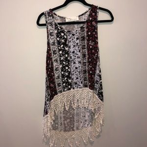 Vintage Havana hi lo tank top size small